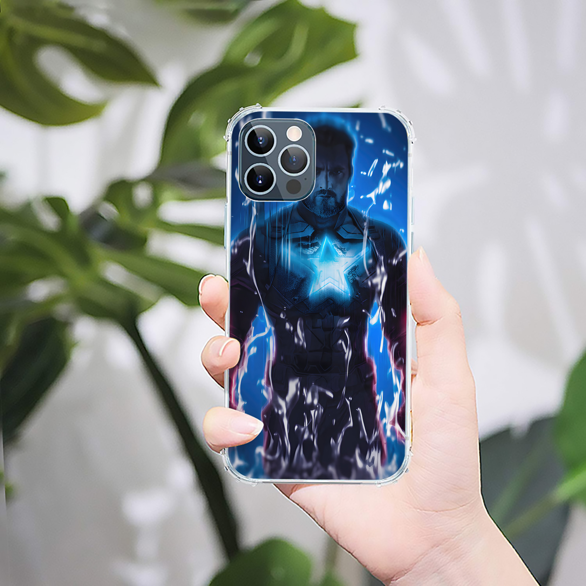 （画像用） アベンジャーズ The Avengers 【iPhone 12シリーズ対応】透明スマホケース（クリアソフトケース）